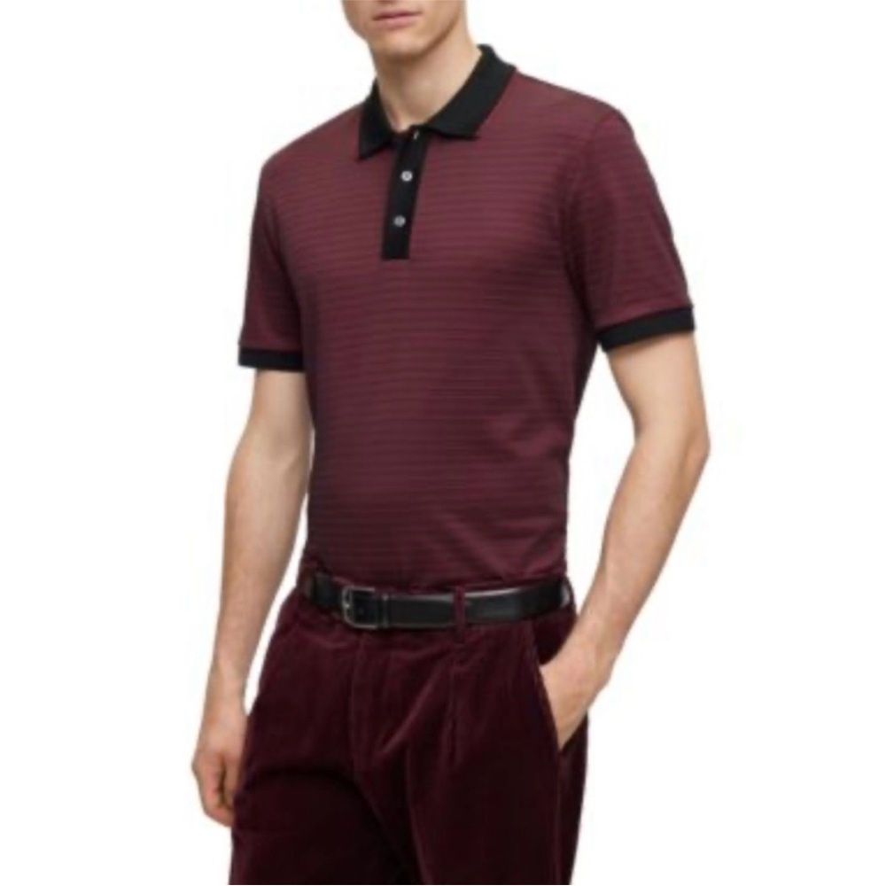 Express | Maroon & Black Polo